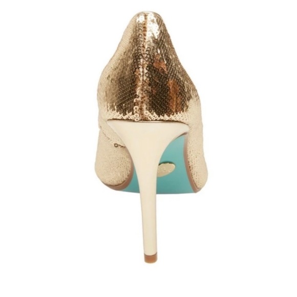 ✨NIB Betsey Johnson SB-Lani Gild Sequin Heels✨ - Picture 5 of 11